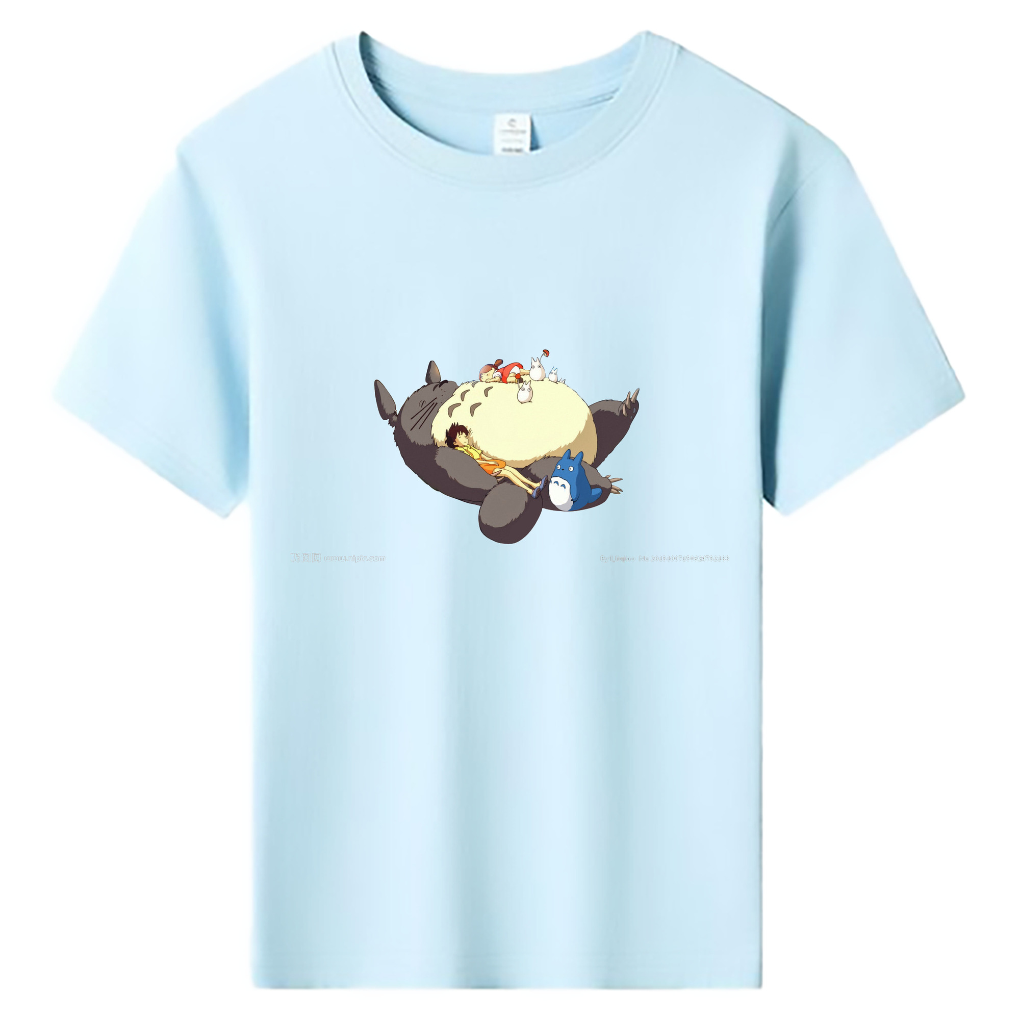 （画像用） となりのトトロ 草壁メイ 草壁サツキ My Neighbor Totoro Satsuki Kusakabe Mei Kusakabe 綿100％キッズTシャツ（フロントプリント）